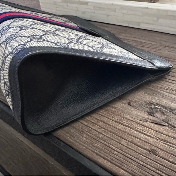 Gucci GG monogram Navy Blue clutch bag - Picture 7 of 13